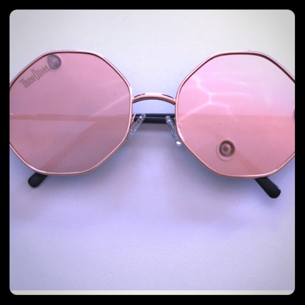 Three olives hexagon sunglasses